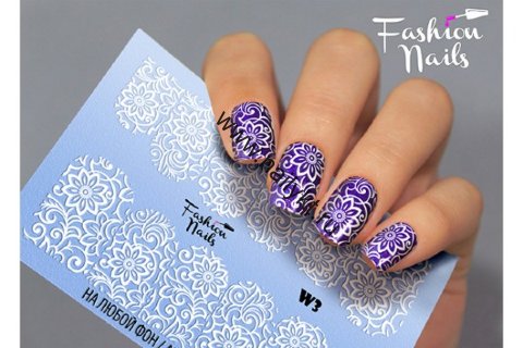 Слайдер-дизайн Fashion Nails White 003