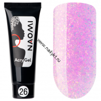 Акригель Naomi AcryGel, 15гр (в тубе) 26 Нежная фуксия (блеск)