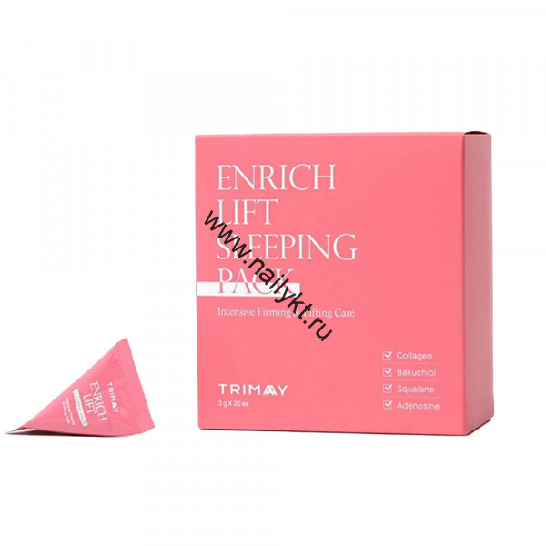 Ночная маска TRIMAY с коллагеном для повышения эластичности кожи Enrich Lift Sleeping Pack(3 гр*1 шт)