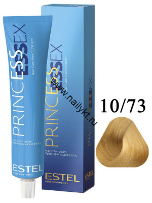 Крем-краска для волос Estel Princess Essex 10/73, Светлый блондин бежевый/мед, 60мл