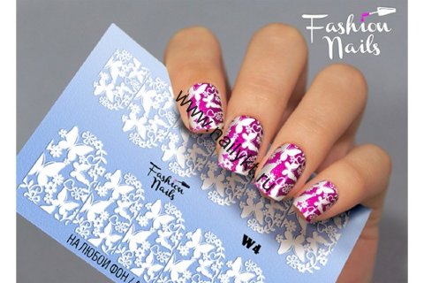 Слайдер-дизайн Fashion Nails White 004