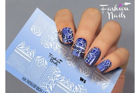 Слайдер-дизайн Fashion Nails White 005