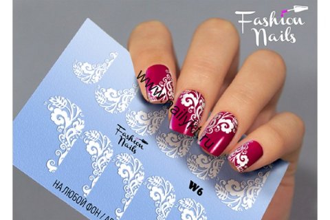 Слайдер-дизайн Fashion Nails White 006