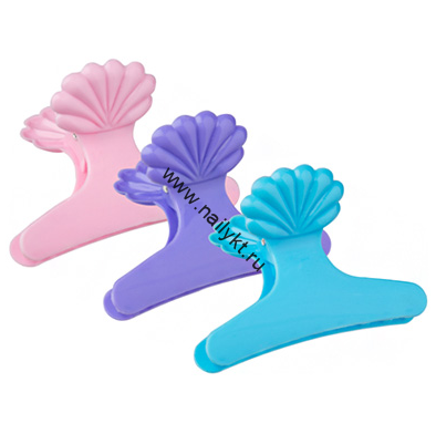 Зажим для волос пластиковый Бабочка ZB-1, 8см (01 Фиолетовый)