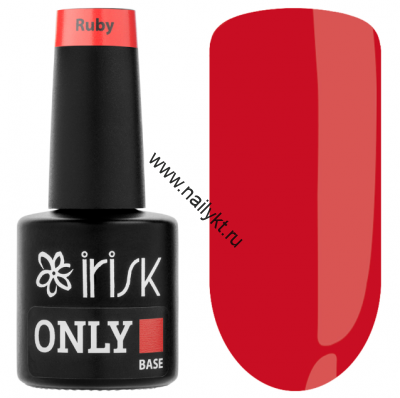База каучуковая цветная Only Base, (21 Ruby (Рубин)) IRISK 10мл