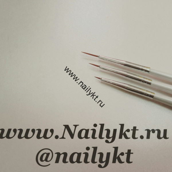 Набор кистей для дизайна 3шт.