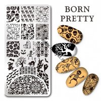 (35742) BP-L057 Пластина для стемпинга 12*6см Halloween Born Pretty