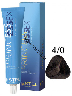 Крем-краска для волос Estel Princess Essex 4/0, Шатен, 60мл