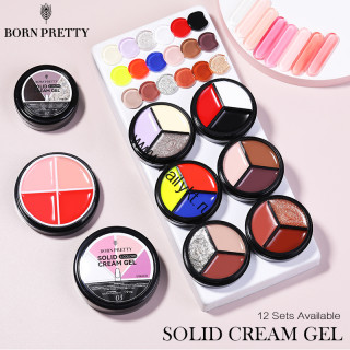 Гель-лак 3 in1 solid cream gel SC11 54542-11, 15 гр Born Pretty