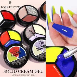 Гель-лак 3 in1 solid cream gel SC11 54542-11, 15 гр Born Pretty