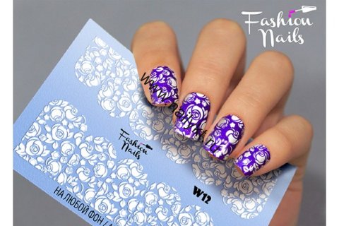 Слайдер-дизайн Fashion Nails White 012