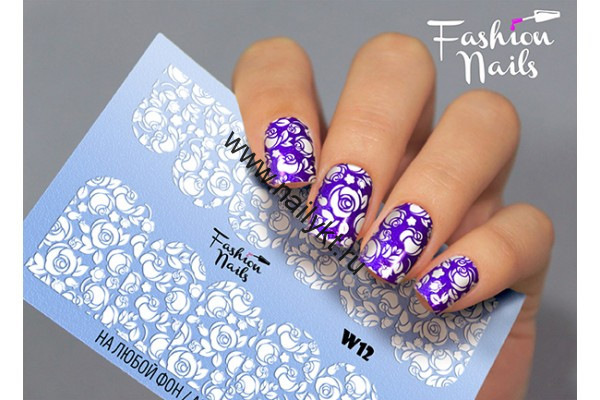 Слайдер-дизайн Fashion Nails White 012