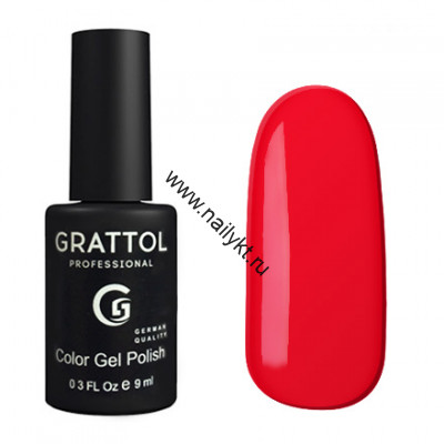 Гель-лак Grattol Color Gel Polish  - тон №083 Pure Red (9мл)