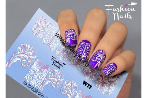 Слайдер-дизайн Fashion Nails White 022