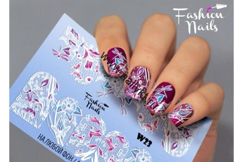 Слайдер-дизайн Fashion Nails White 023