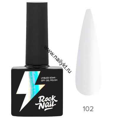 Гель-лак RockNail Basic 102 Ultra White 10мл