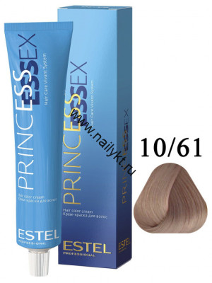 Крем-краска для волос Estel Princess Essex 10/61, Светлый блондин Фиолетово-пепельный, 60мл