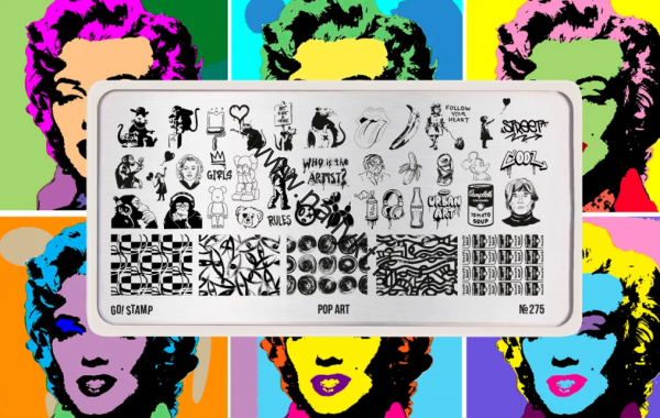 Пластина для стемпинга Go! Stamp 275 Pop Art