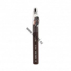 Восковый карандаш для бровей CC Brow Tinted Wax Fixator, цвет 01 (серо-коричневый)