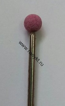 Насадка корундовая шарик 5мм розовый