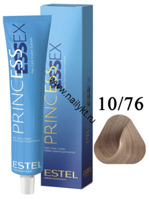 Крем-краска для волос Estel Princess Essex 10/76, Светлый блондин Коричнево-фиолетовый, 60мл
