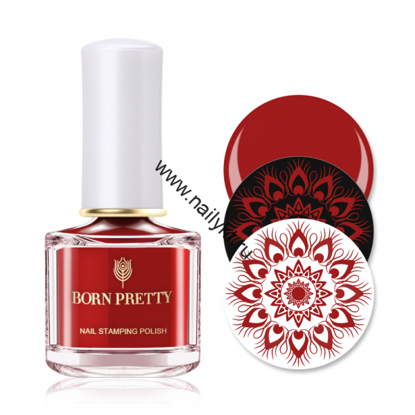 (42857-5) Лак для стемпинга Красный 6мл BP-WN05 Born Pretty