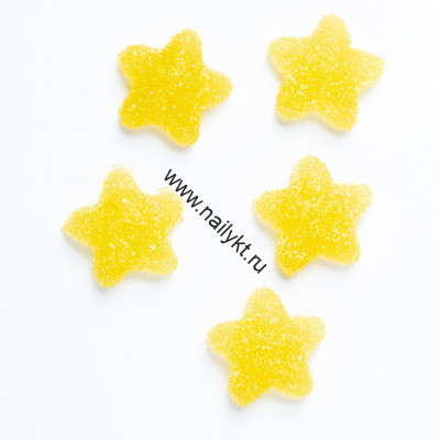Мармелад сахарный "звездочка" желтая