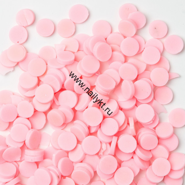 Посыпка конфетти светло-розовые 20 г