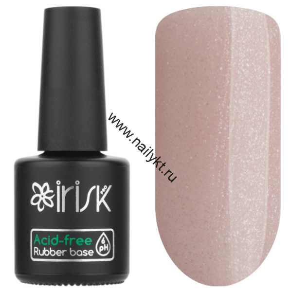 База каучуковая бескислотная Acid-free Rubber Base (05 Natural Shimmer Pink) 10мл Irisk