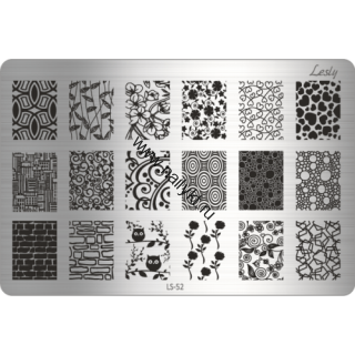 Плитка для стемпинга Lesly 8х12см 52