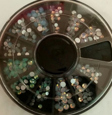 Стразы стекло "Mix Opal" SS6-10 в карусели, 300 шт