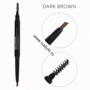 Механический карандаш для бровей со щеточкой Brow Definer (dark brown) цвет темно-коричневый, CC Brow