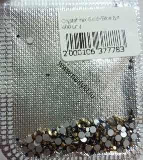 Crystal mix Gold+Blue (уп. 400 шт)