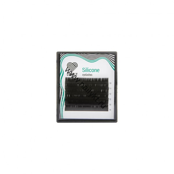 Ресницы чёрные LOVELY Silicone, микс, 6 лент (L 0,07 8-11mm)