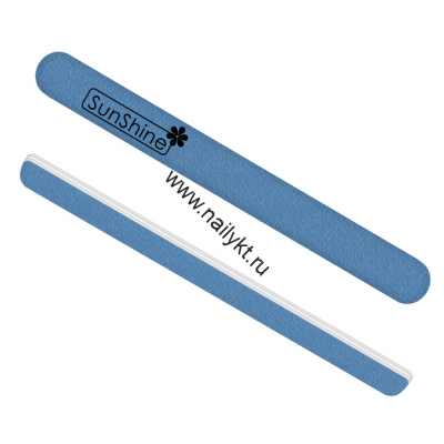 Пилка SunShine Solid прямая светло-голубая 100/100