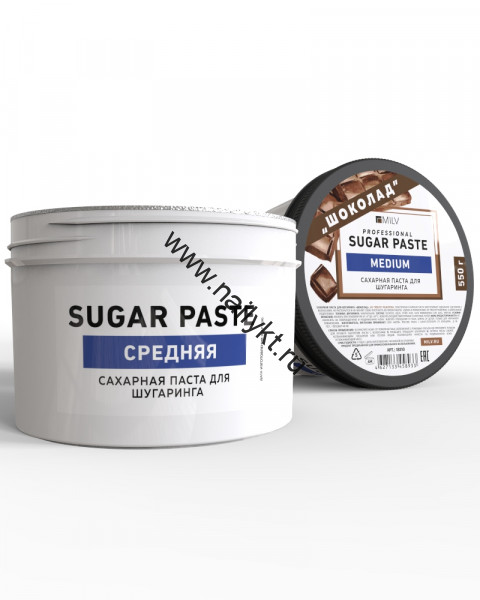 Сахарная паста для шугаринга "Шоколад" Средняя 550гр MILV