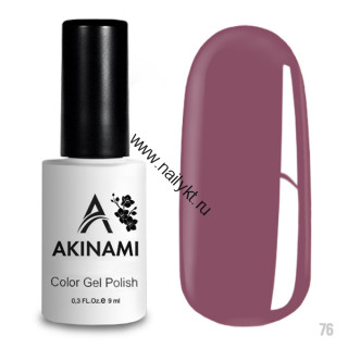 Гель-лак AKINAMI Color Gel Polish тон №076  Pink Violet (9мл)