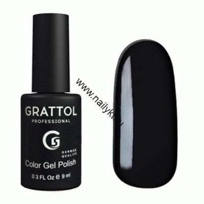 Гель-лак Grattol Color Gel Polish  - тон №002 Black (9мл)