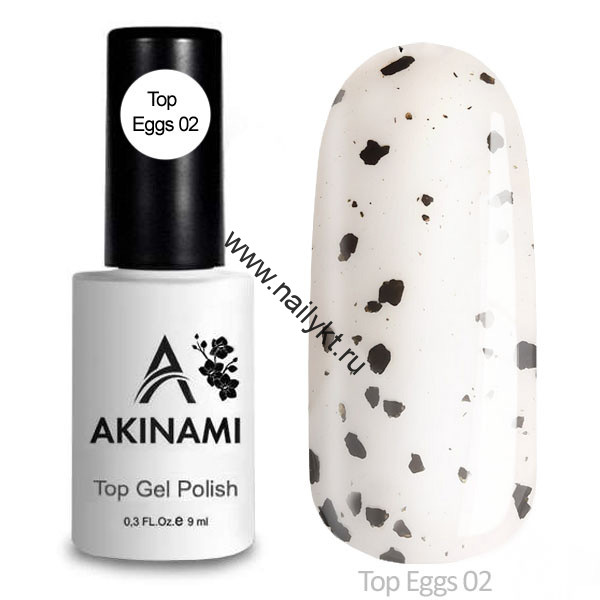 Akinami ТОП Eggs 02 (топ с эффектом перепелиного яйца) Черный 9мл