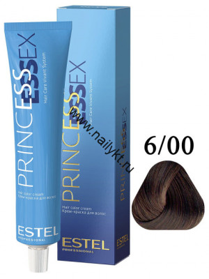 Крем-краска для волос Estel Princess Essex 6/00, Темно-русый Натуральный для седины, 60мл