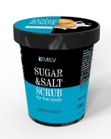 Сахарно-солевой  скраб для тела "Печенье" 290гр Milv