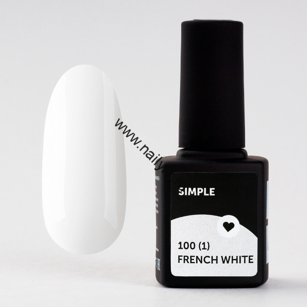 Гель-лак Milk Simple 100 (1) French White 9мл