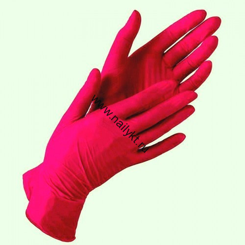 Перчатки нитриловые M 1 пара (2 шт.) "Нитримакс" NitriMax Красные