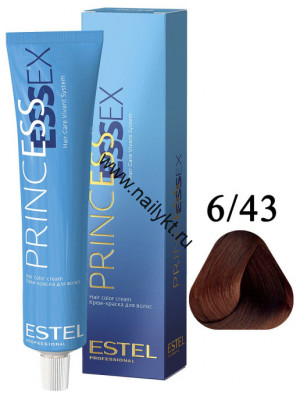 Крем-краска для волос Estel Princess Essex 6/43, Темно-русый Медно-золотой, 60мл