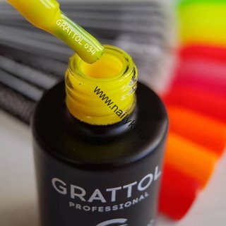 Гель-лак Grattol Color Gel Polish  - тон №034 Yellow (9мл)