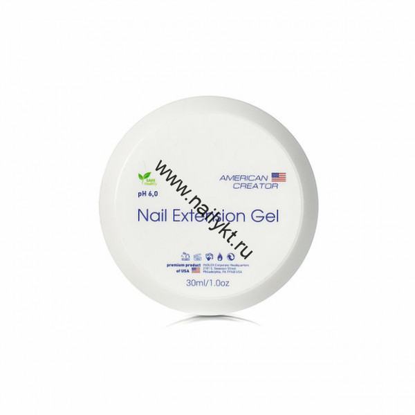 СКИДКА!!! Гель для наращивания Прозрачный Nail Extension gel American Creator 30мл