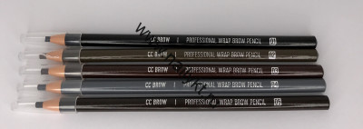 Карандаш для бровей Wrap brow pencil, CC Brow, 01 (черный)