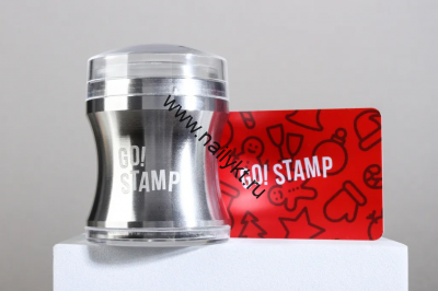 Штамп и мини-скрапер Go!Stamp Silver Lite