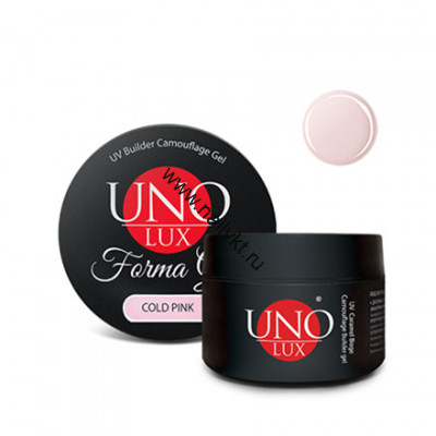Моделирующий камуфлирующий гель "Uno Lux Forma Gel" Cold Pink, 15мл
