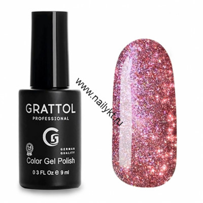 Гель-лак Светоотражающий Grattol Bright - Cristal 04 (9мл)